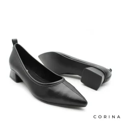 Zapato tacón bajo negro