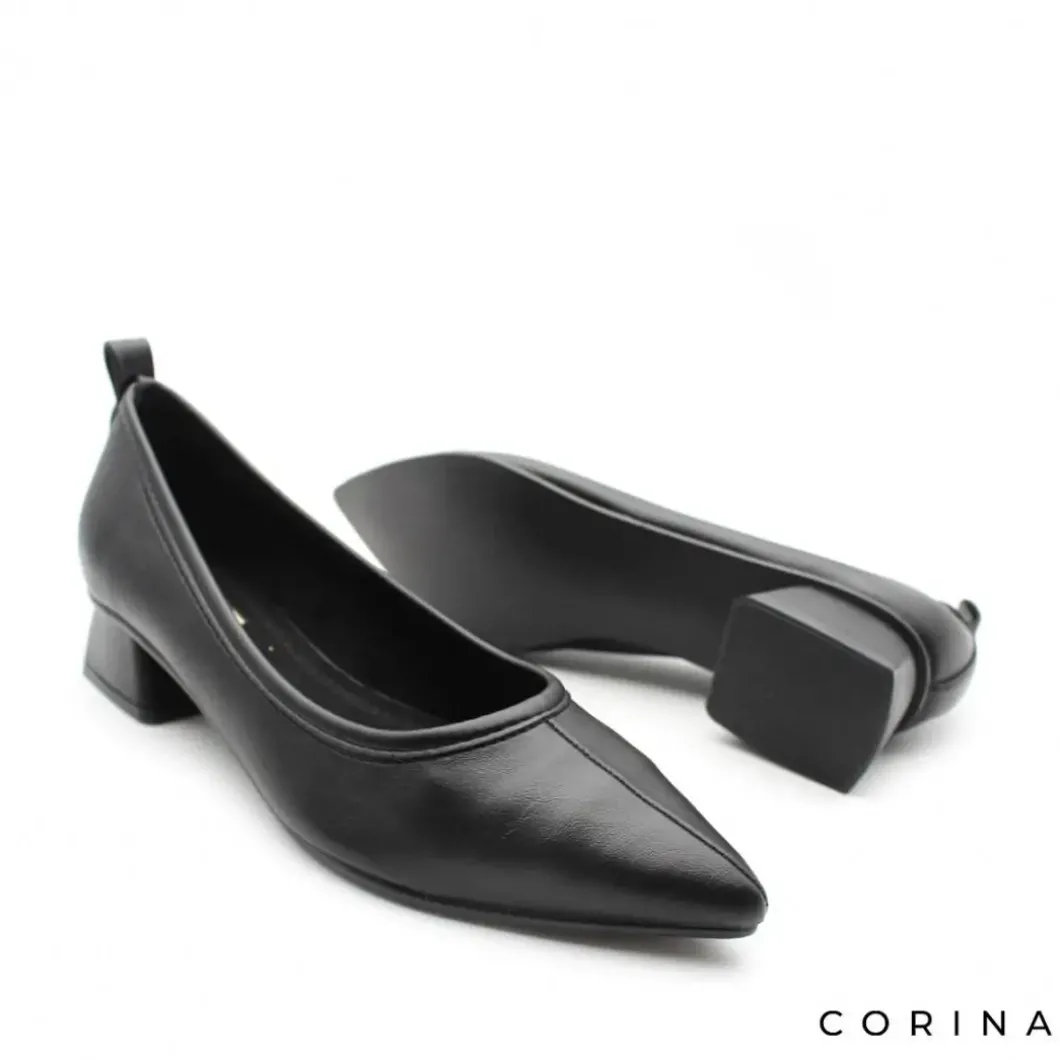 Zapato tacón bajo negro