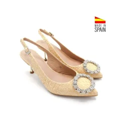 ZAPATO TACÓN RAFIA MÓNACO