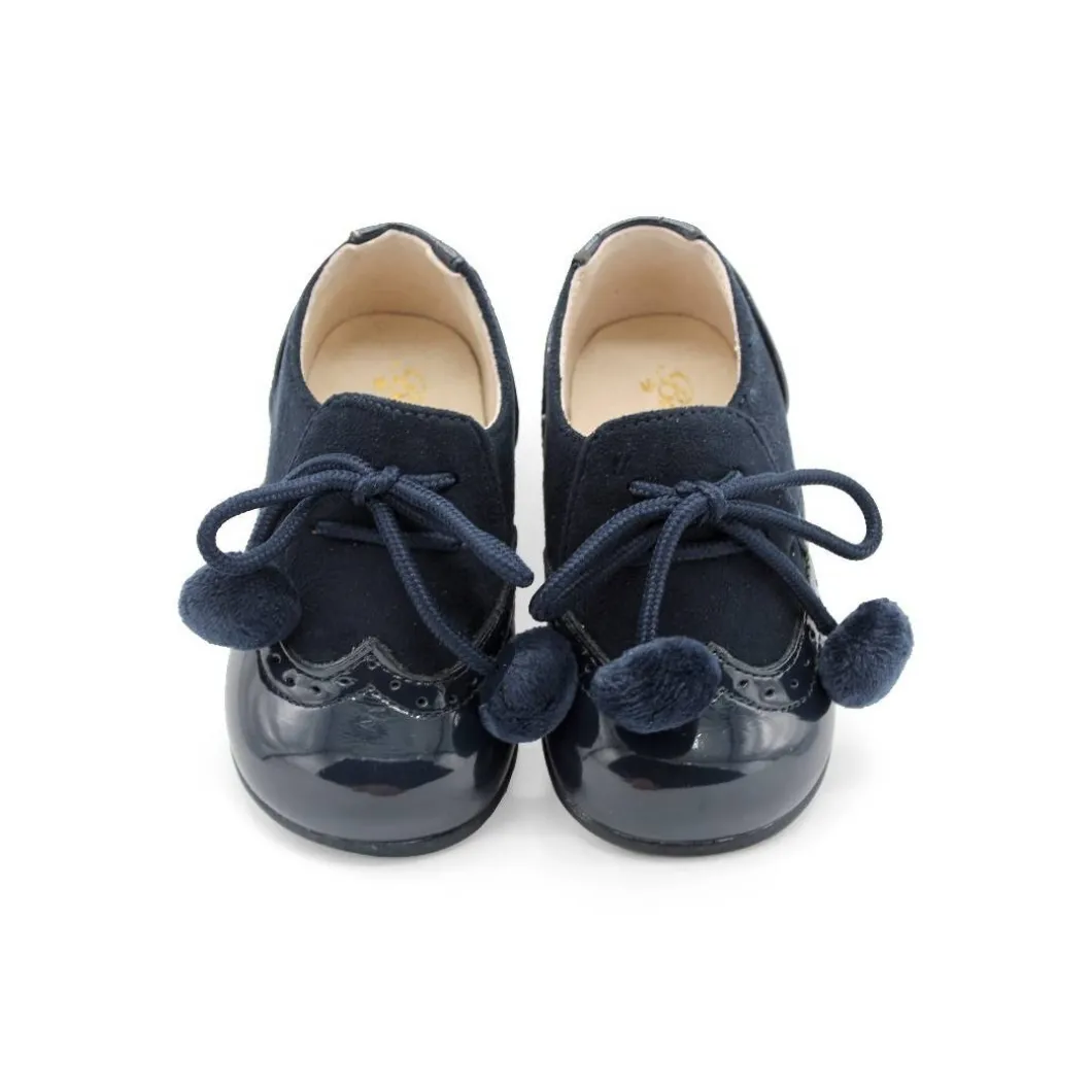 Zapato tassel charol azul marino