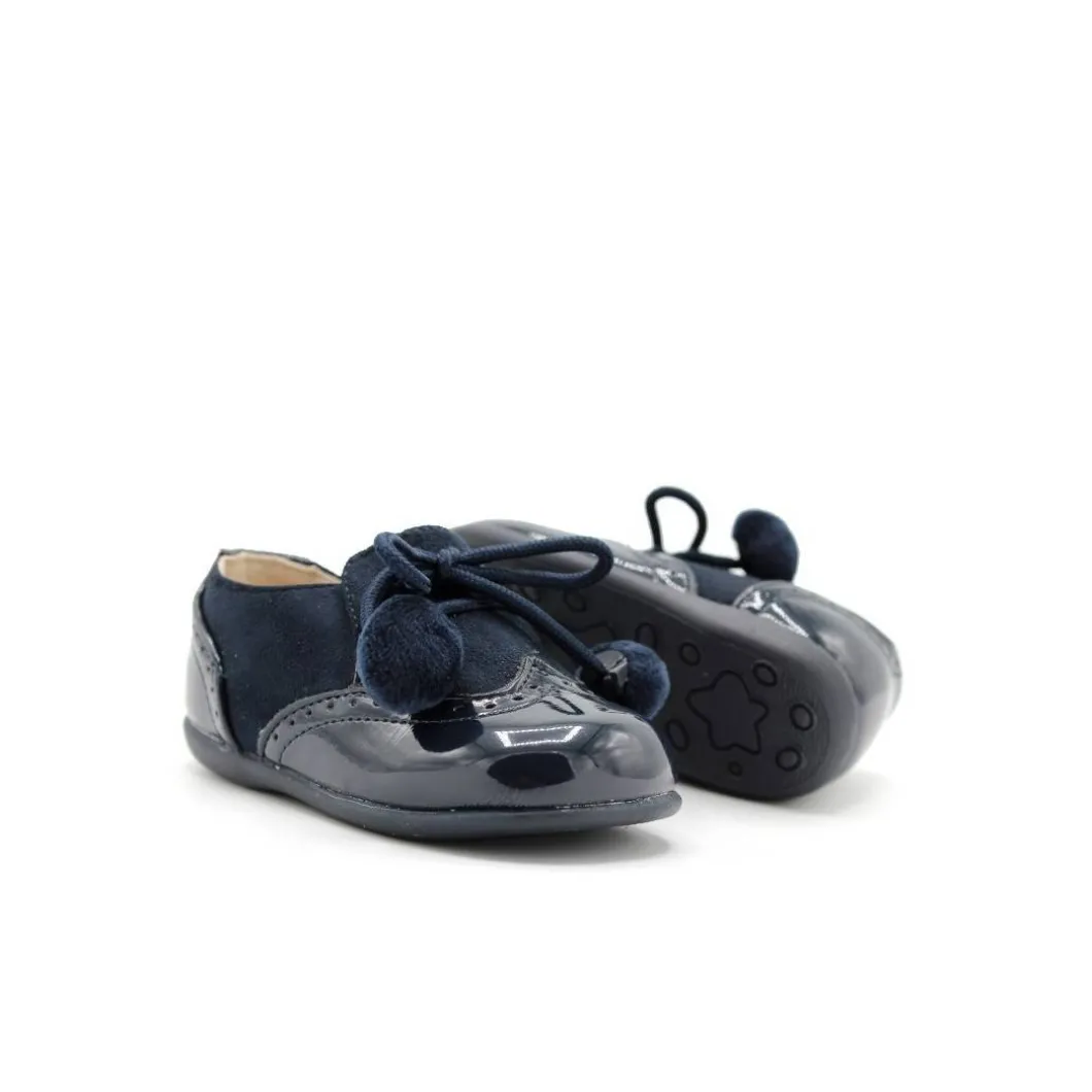 Zapato tassel charol azul marino