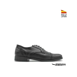 Zapato vestir derby de piel negro