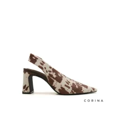 Zapatos estampado vaca con tacón