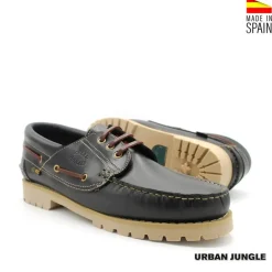 Zapatos náuticos tallas grandes negro