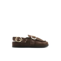Zueco mocasín marrón