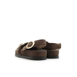 Zueco mocasín marrón