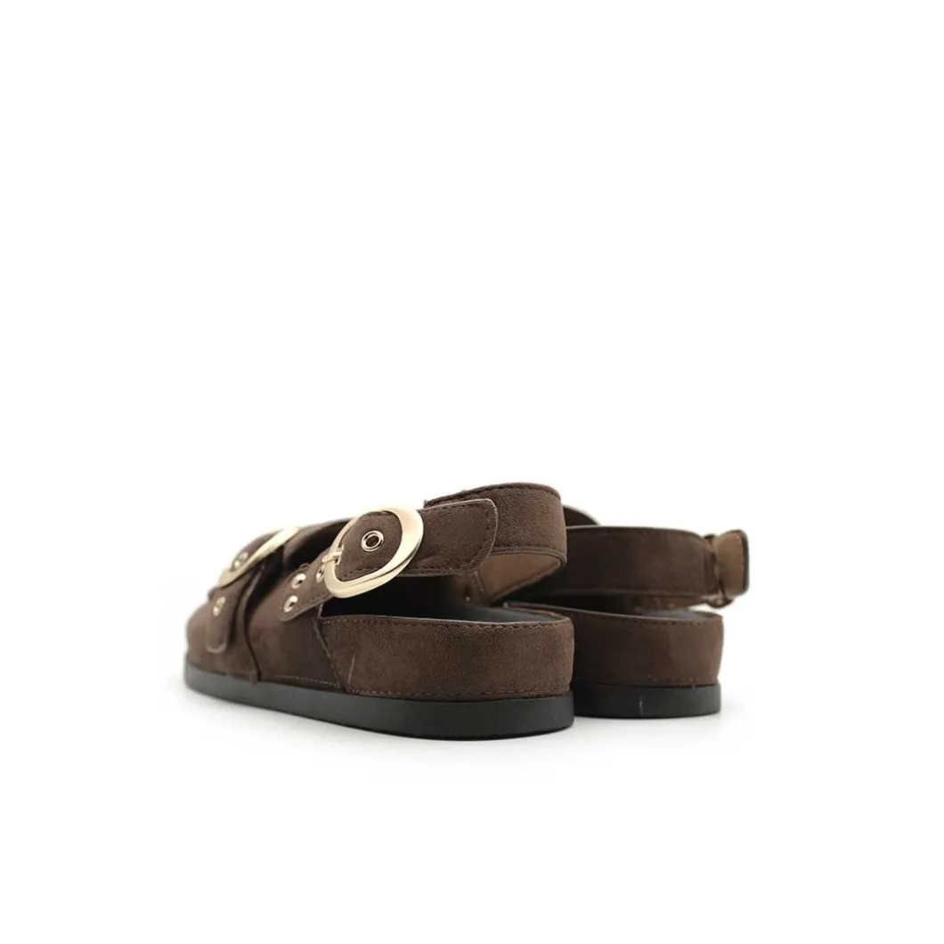 Zueco mocasín marrón