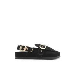 Zueco mocasín negro