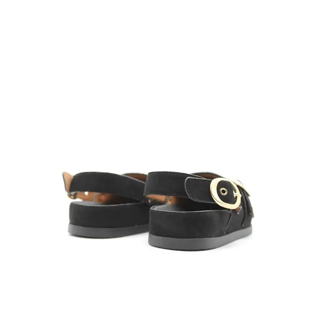Zueco mocasín negro