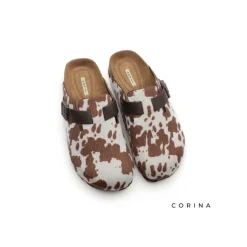 Zuecos estampado vaca